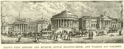 Brown Free Library und Museum, Piction Lesesaal und Walker Kunstgalerie von English School