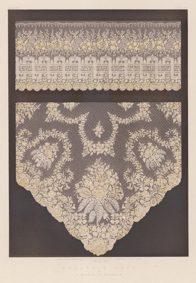 Brüsseler Spitze von V. Washer aus Brüssel von English School