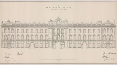 Buckingham Palace, Ansicht der Ostfassade von English School