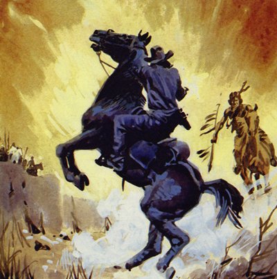 Buffalo Bill kämpfte gegen Yellow Hand, den Anführer der Cheyennes von English School
