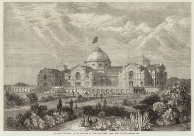 Gebäude, das im Alexandra Park, Muswell Hill, errichtet werden soll von English School