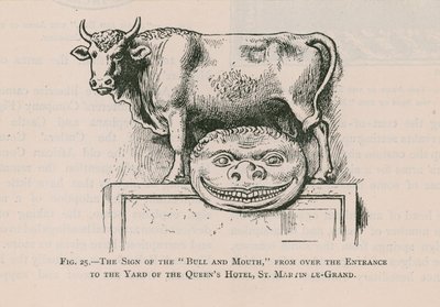 Bull and Mouth, Queens Hotel, St. Martin Le Grand von English School