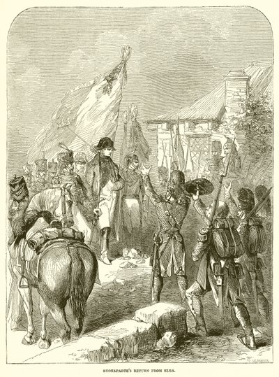 Buonapartes Rückkehr von Elba von English School
