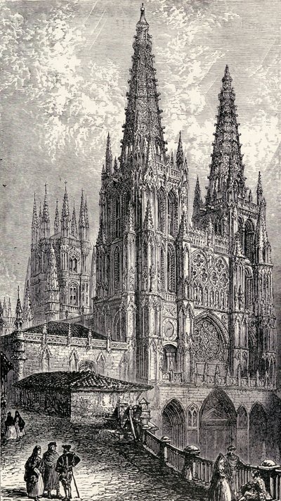 Kathedrale von Burgos, Burgos, Spanien, aus 