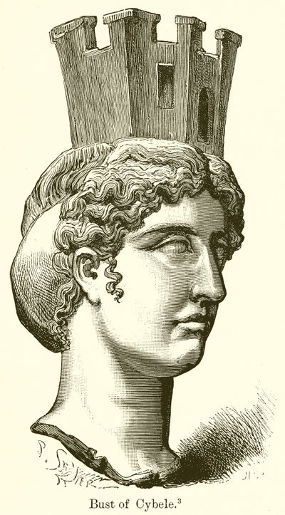 Büste der Kybele von English School