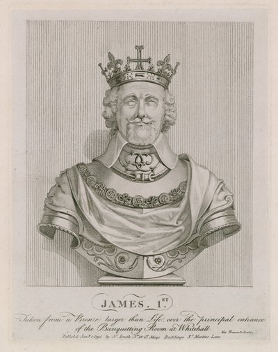 Büste von James I. von English School