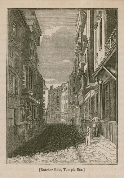 Butcher Row in Temple Bar am Strand von English School