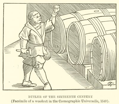 Butler des sechzehnten Jahrhunderts von English School