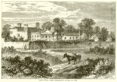 Caen Wood, Lord Mansfields Haus, 1785 von English School