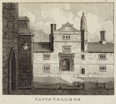 Caius College, Teil der Universität Cambridge von English School