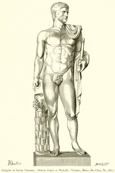 Caligula im heroischen Kostüm von English School