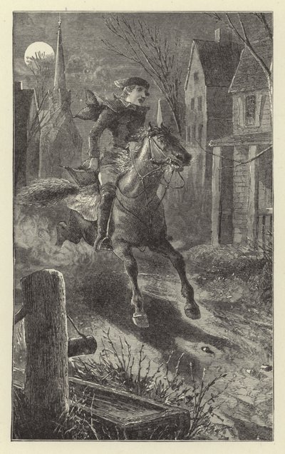 Ruf zu den Waffen - Paul Reveres Ritt, 1775 von English School