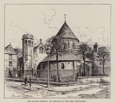 Cambridge: Die Rundkirche oder Kirche des Heiligen Grabes von English School