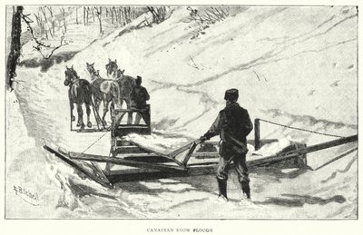 Kanadischer Schneepflug (Gravur) von English School