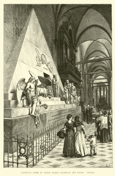 Canovas Grab in Santa Maria Gloriosa dei Frari, Venedig von English School