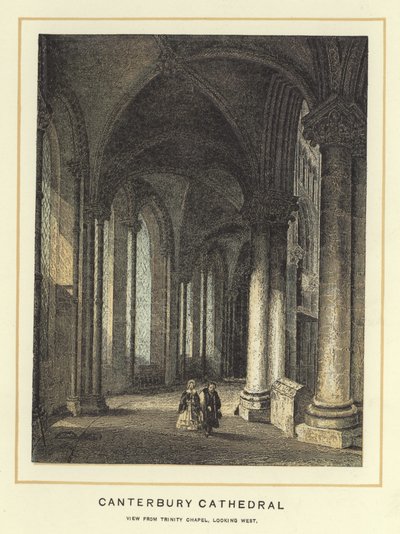 Kathedrale von Canterbury, Blick von der Trinity Chapel nach Westen von English School