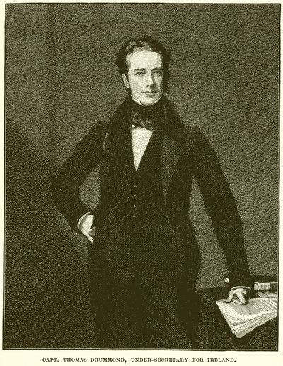 Kapitän Thomas Drummond, Unterstaatssekretär für Irland von English School