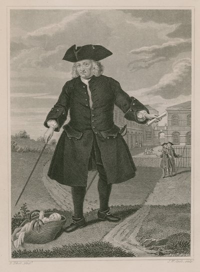 Kapitän Thomas Coram, Gründer des Findelhauses von English School
