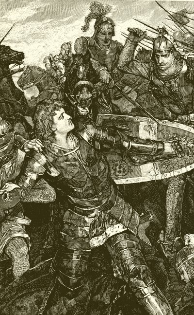 Gefangennahme von Friedrich dem Schönen bei Mühlberg von English School