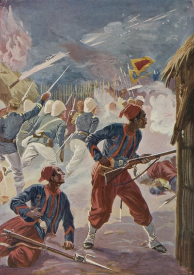 Eroberung von Son Tay durch die Franzosen, Tonkin, 1884 von English School