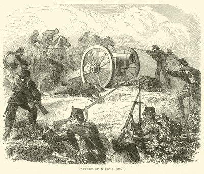 Eroberung einer Feldkanone, Oktober 1870 von English School