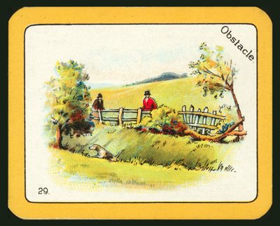 Karte aus dem Black Cat Greyhound Racing Game von English School