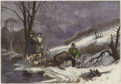 Karibu-Jagd in New Brunswick von English School