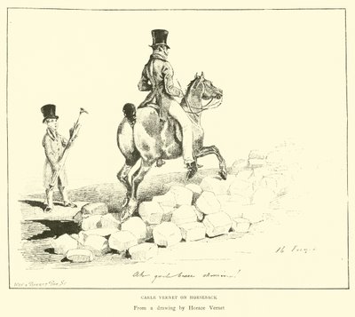 Carle Vernet zu Pferd von English School