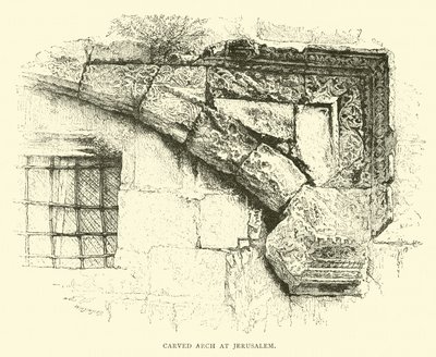 Geschnitzter Bogen in Jerusalem von English School