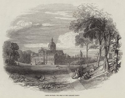 Castle Howard, der Sitz der Familie Carlisle (Gravur) von English School