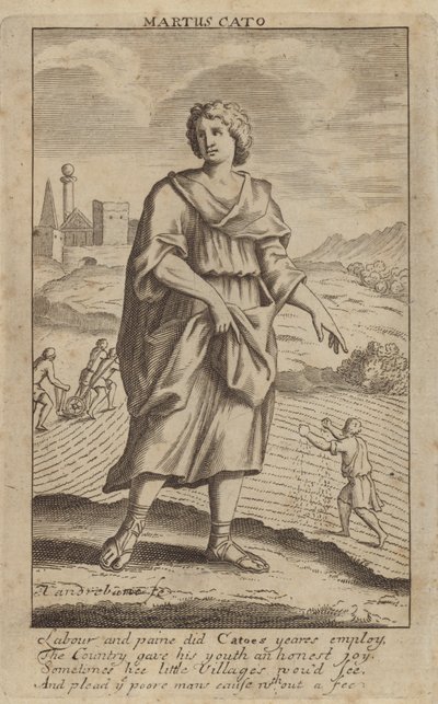 Cato der Ältere, römischer Senator und Historiker von English School