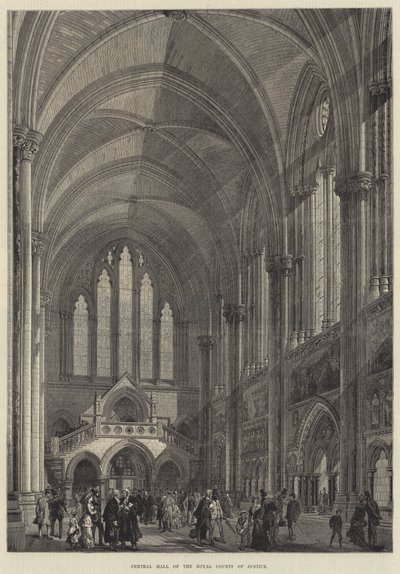 Zentralhalle der Königlichen Gerichte von English School