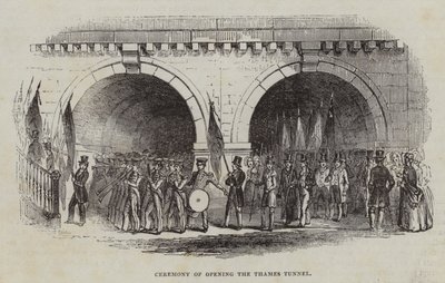 Eröffnungszeremonie des Thames-Tunnels, 1843 von English School