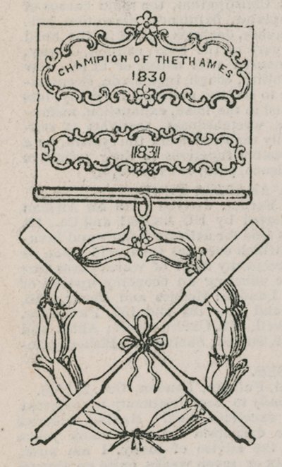 Insignien des Champions der Themse von English School