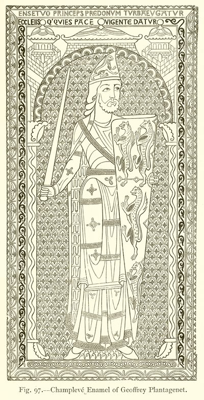 Champlevé-Email von Geoffrey Plantagenet von English School