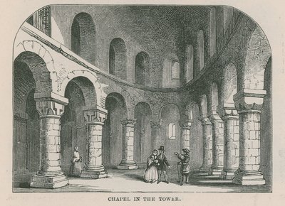 Kapelle im Tower von London von English School