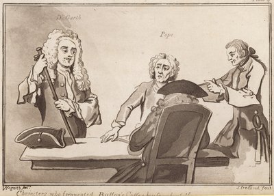 Personen, die Buttons Coffee House um das Jahr 1720 besuchten: Dr Garth, Pope von English School