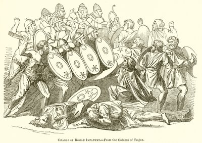 Angriff der römischen Infanterie von English School