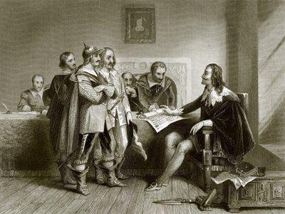 Karl I. verweigert den Vertrag in Oxford von English School