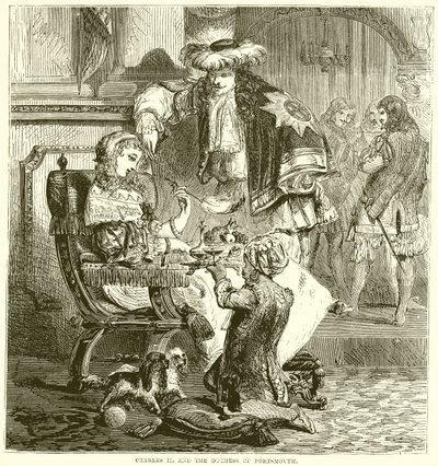 Charles II und die Herzogin von Portsmouth von English School
