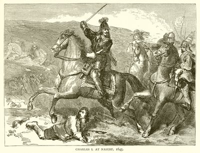Karl I. in Naseby, 1645 von English School