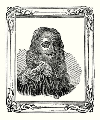 Charles I wurde 1600 geboren, 1625 gekrönt und 1649 enthauptet von English School