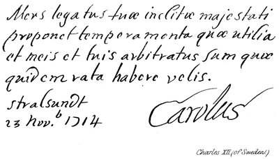 Karl XII (von Schweden) von English School