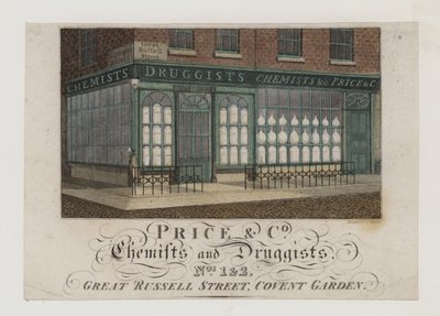 Apotheker, Price & Co, Visitenkarte von English School