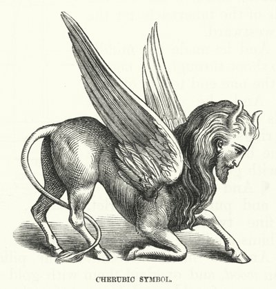 Cherubisches Symbol (Gravur) von English School
