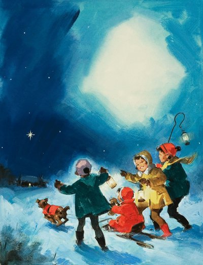 Kinder im Schnee von English School