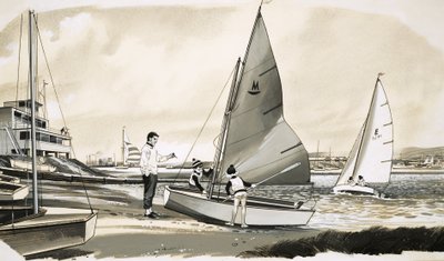 Kinder lernen segeln von English School