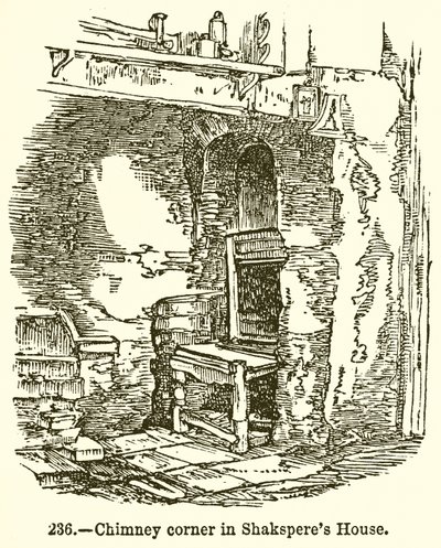 Kamin in Shakespeares Haus von English School