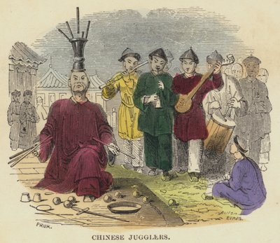 Chinesische Jongleure von English School