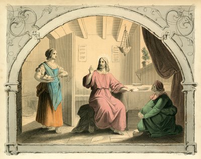 Christus, Martha und Maria von English School